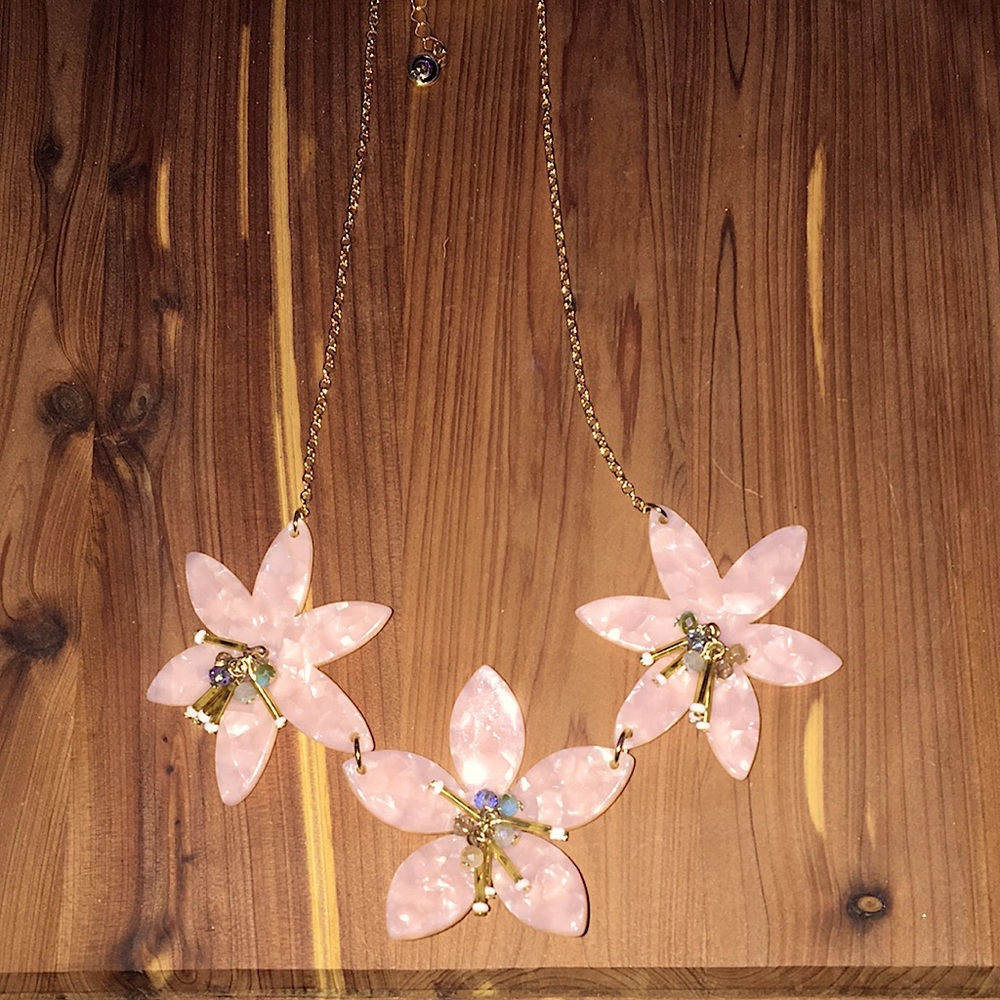 Pink Flower Necklace
